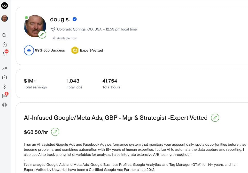 Google Ads client result 1