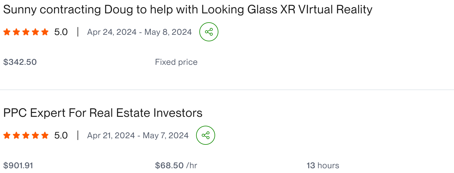 Sunny Contracting Looking Glass XR - client result