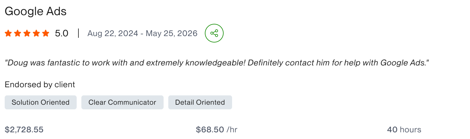 Google Ads client result 5