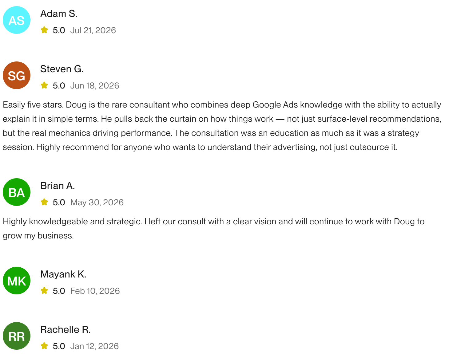 Consultation review screenshot 2