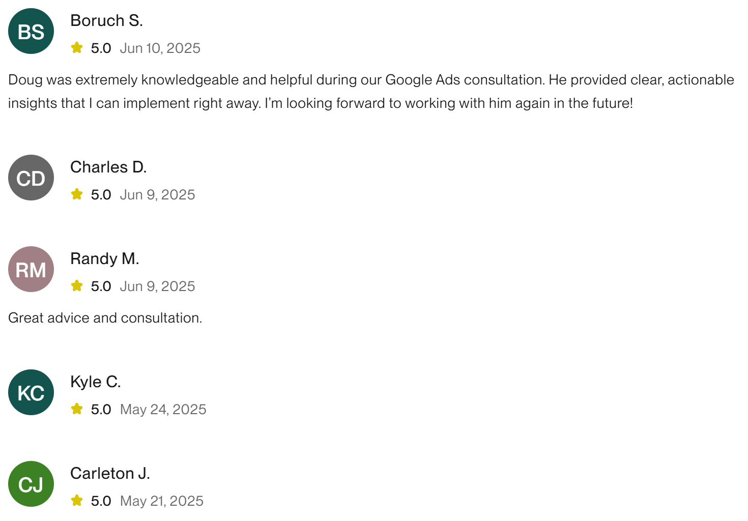 Consultation review screenshot 10