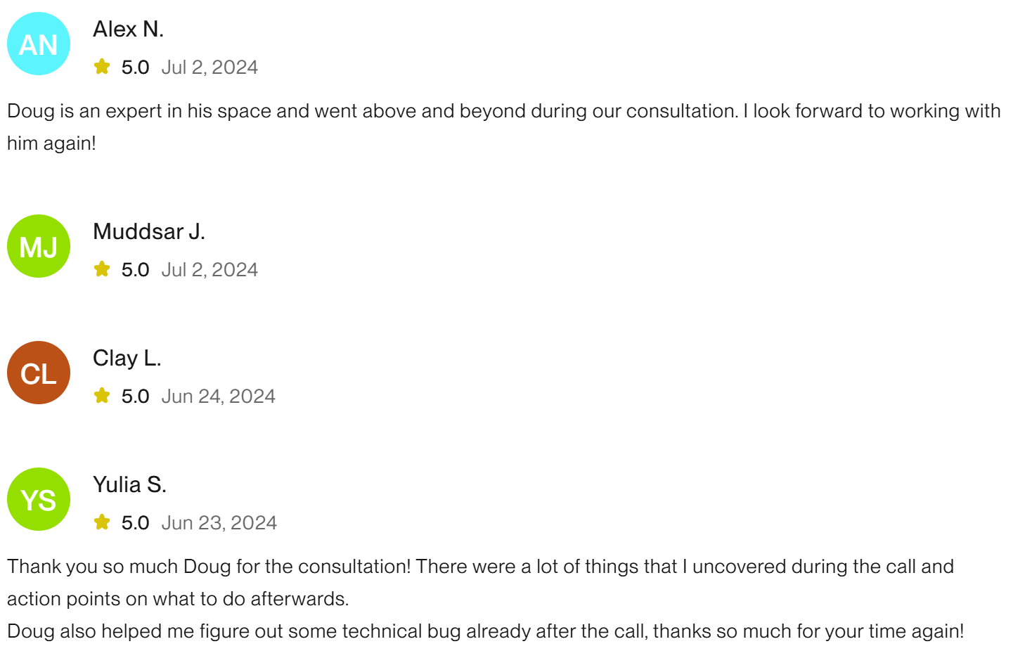 Consultation review screenshot 30